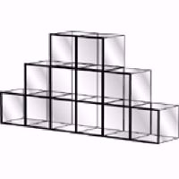 Glass Display Cube Unit Kit - Model 1