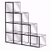 Glass Display Cube Unit Kit - Model 2