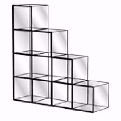 Glass Display Cube Unit Kit - Model 2