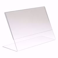 Acrylic Slant Back Sign Holder 5.5 x 3.5