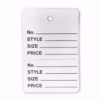 Large Perforated Tags - No String