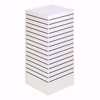 4-Way Cube Slatwall Tower White