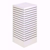 4-Way Cube Slatwall Tower White
