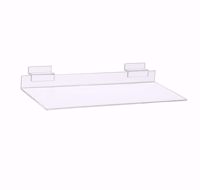 Slatwall Deluxe Acrylic Flat Shelf 10x4