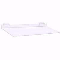 Slatwall Deluxe Acrylic Flat Shelf 16x8