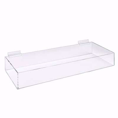 Slatwall Acrylic 1 Compartment Bin