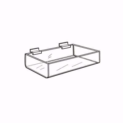 Slatwall Acrylic Single Tray