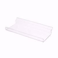 Slatwall Acrylic Shelf with Lip 10x5