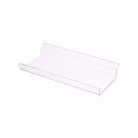 Slatwall Acrylic Shelf with Lip 9x4