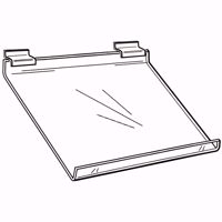 Slatwall Slanted Acrylic Shelf 24z12