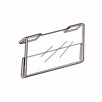 Slatwall Acrylic Sign Holder 5.5 x 3.5 