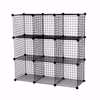 Wire Binning Cubby Unit 3x3 Black