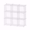 Wire Binning Cubby Unit 3x3 White