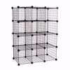 Wire Binning Cubby Unit 3x4 Black