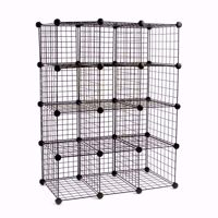 Wire Binning Cubby Unit 3x4 Black