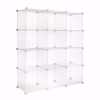 Wire Binning Cubby Unit 3x4 White