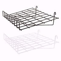 Grid Wire Slanted Shelf with Lip