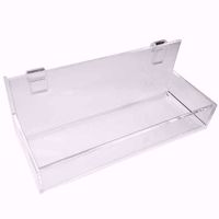 Gridwall Acrylic Straight Shelf with Lip 12x4