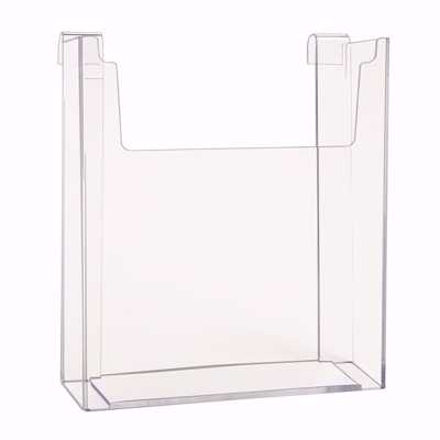 Gridwall Acrylic Single Brochure Holder 8.5x11