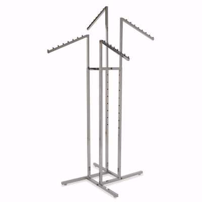 4-Way Slant Arm Floor Rack