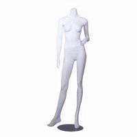 Headless Female Mannequin Matte White Pose 2