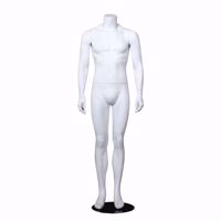 Headless Male Mannequin Matte White
