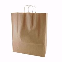Plain Kraft Paper Shopping Bags (large) 
