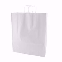 Plain White Paper Shopping Bags (large)