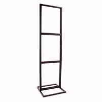 3-Tier Bulletin Sign Holder Floor Stand Black