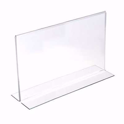 Acrylic Two Sided Bottom Load Sign Holder 11x7