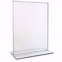 Acrylic Sign Holder Bottom Load 8.5 x 11