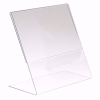 Slant Back Acrylic Sign Holder 8.5 x 11