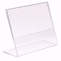 Acrylic Slant Back Sign Holder 11 x 8.5