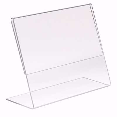 Acrylic Slant Back Sign Holder 11 x 8.5