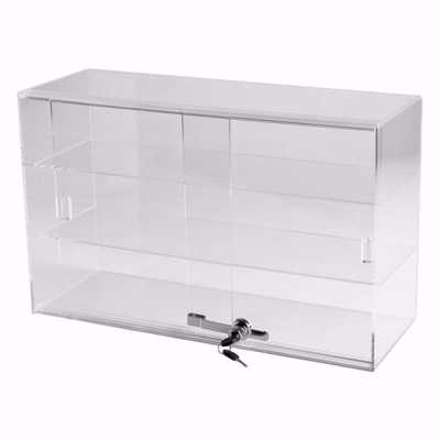 Acrylic Two Shelf Counter Display Case