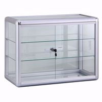 Aluminum Display Case with Lock 24 x 12