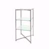 Folding Glass Merchandiser Tower 37"H