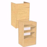 Fully Assembled Well Top Register Stand Maple