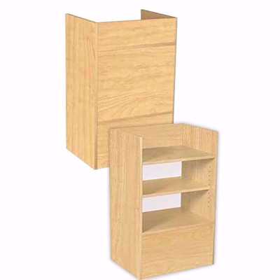 Fully Assembled Well Top Register Stand Maple