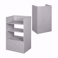 Fully Assembled Well Top Register Stand Gray