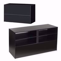 6 ft Service Counter Black