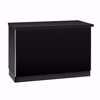 4 ft Metal Framed Service Counter Black