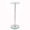 Adjustable Round Glass Pedestal