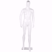 Male Glossy White Full Body Mannequin 