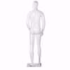 Male Glossy White Full Body Mannequin BACK