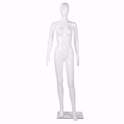 Female Glossy White Full Body Mannequin Pose 1