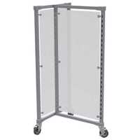 3-Way Rack Frosted Acrylic Panels