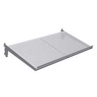 Adjustable Perforated Metal Shelf