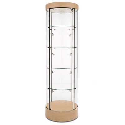 Round Tower Display Case MAPLE