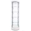 Round Tower Display Case WHITE